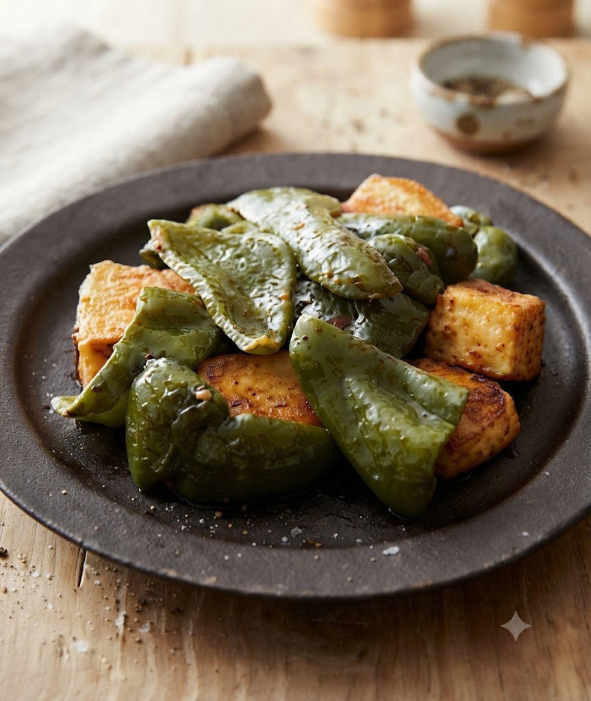ピーマンとはんぺんのカレー炒め