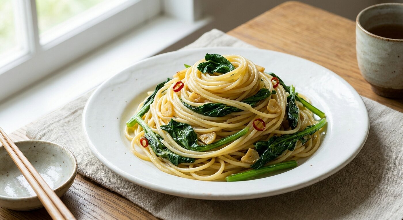 春菊パスタ